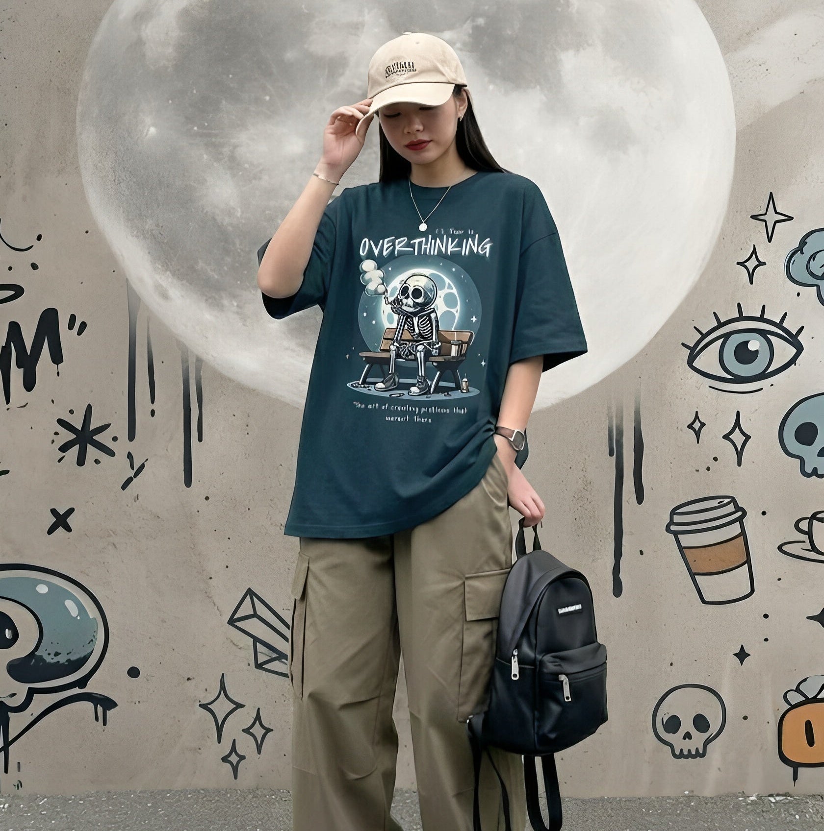 Overthinking| Oversized Premium T-shirt | Unisex