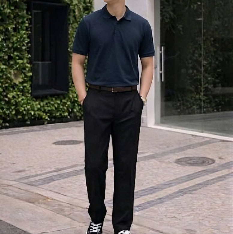 Men's Textured Polo