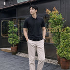 Men's Textured Polo