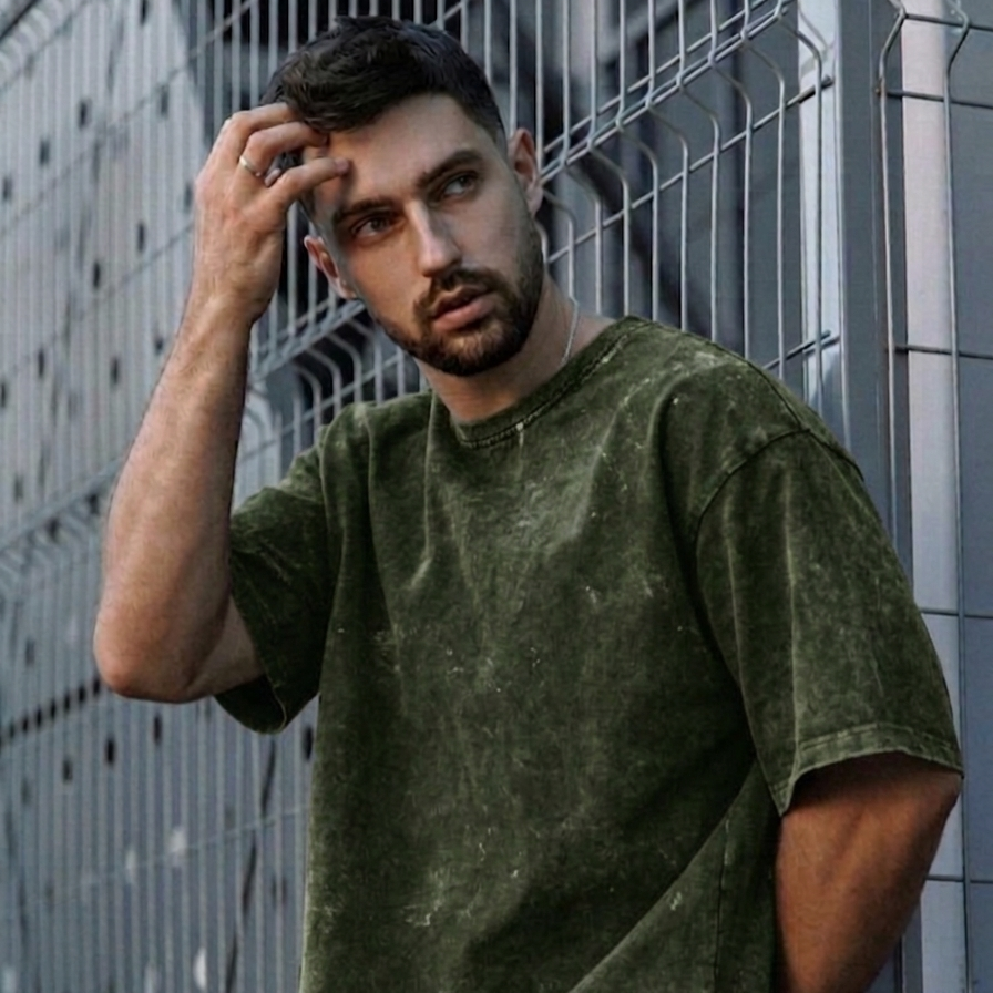 Unisex Acid Washed Oversized Tee