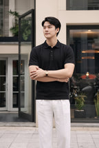 Men's Textured Polo