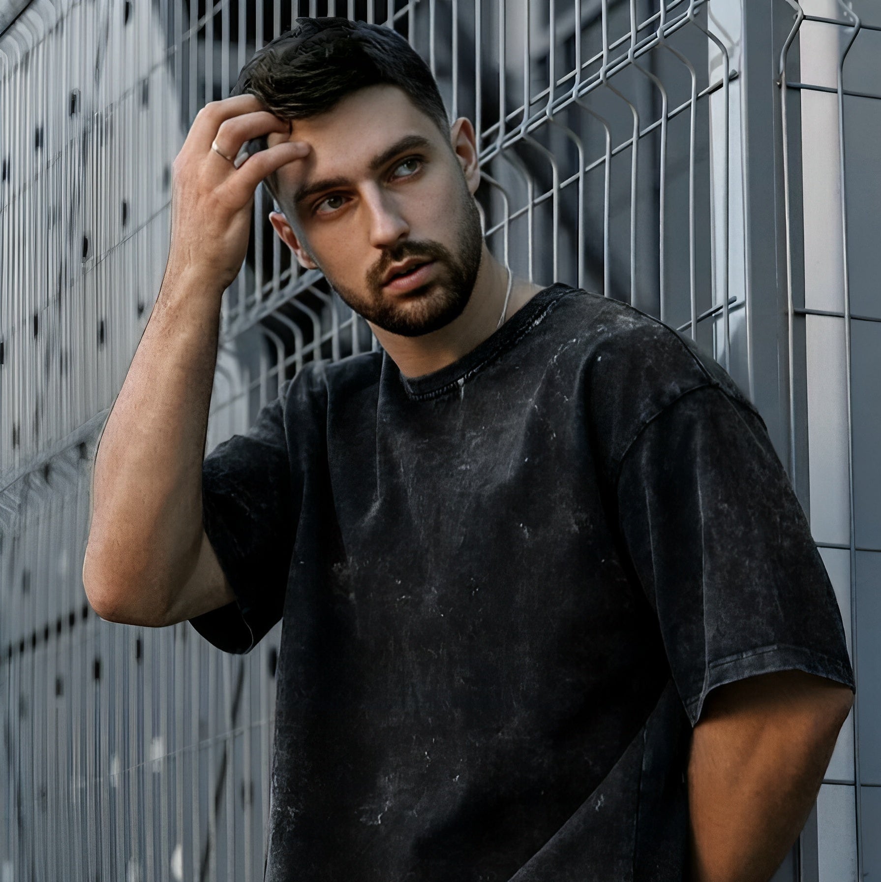 Unisex Acid Washed Oversized Tee