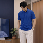 Men's Textured Polo