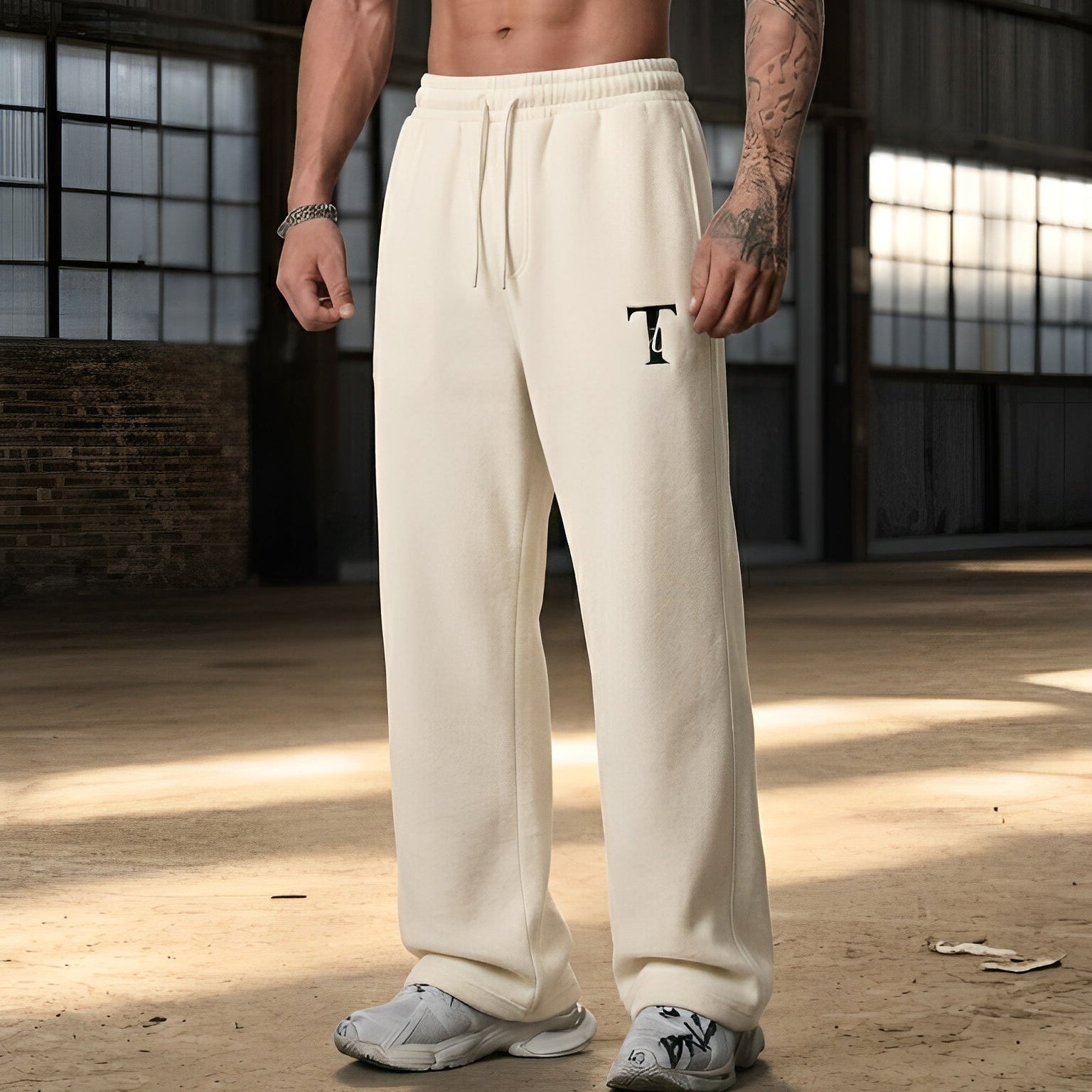 Unisex Sweatpants. Off White