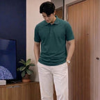 Men's Textured Polo