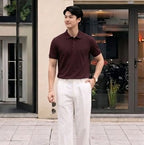 Men's Textured Polo