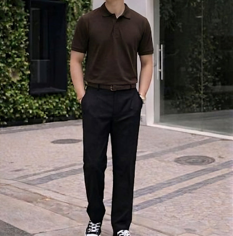 Men's Textured Polo