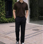 Men's Textured Polo