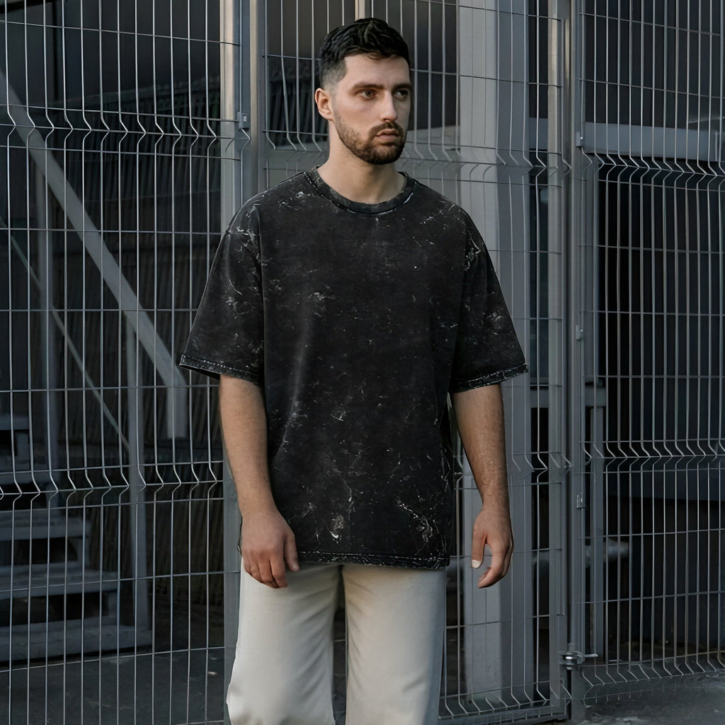 Unisex Acid Washed Oversized Tee