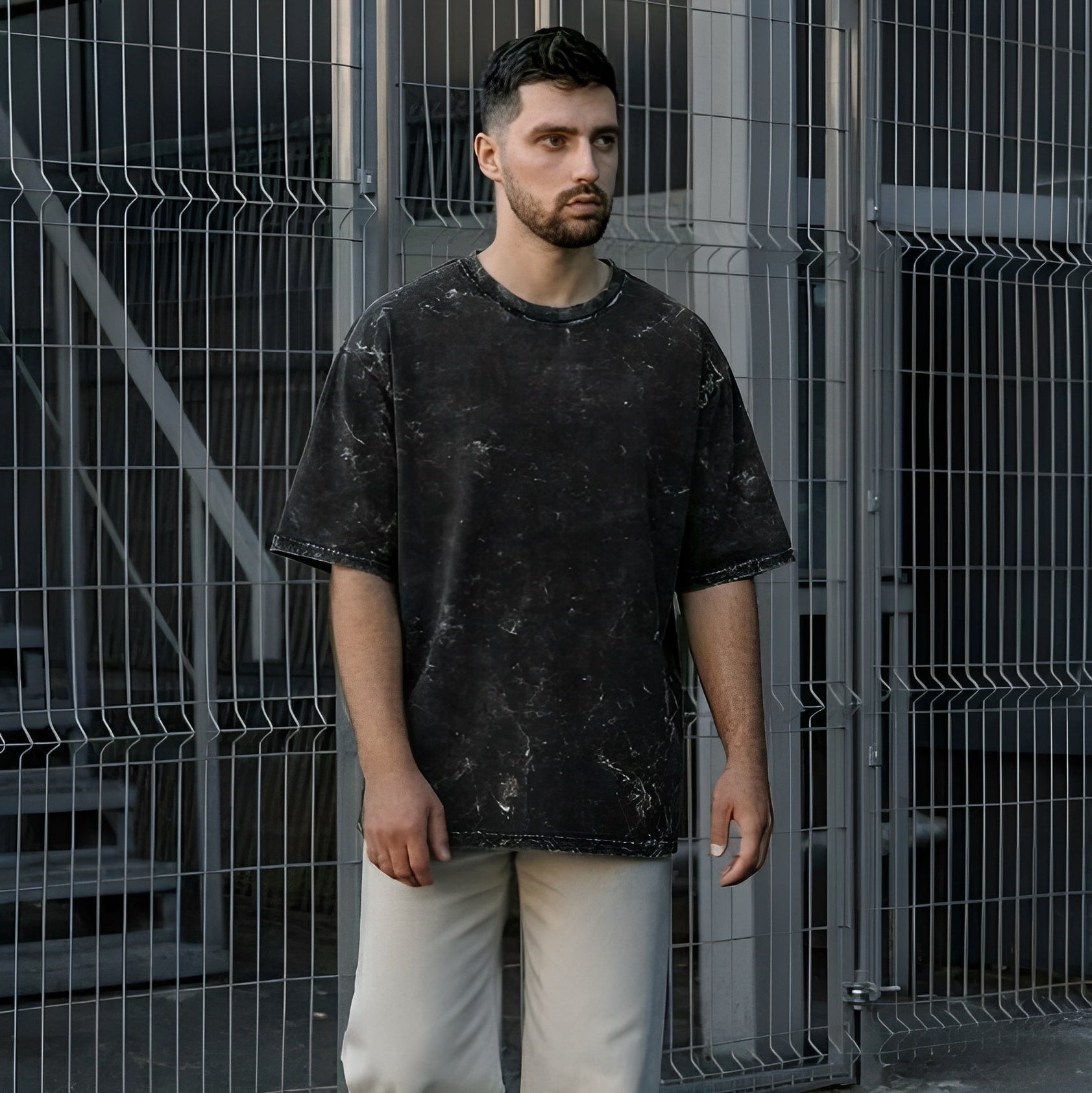 Unisex Acid Washed Oversized Tee