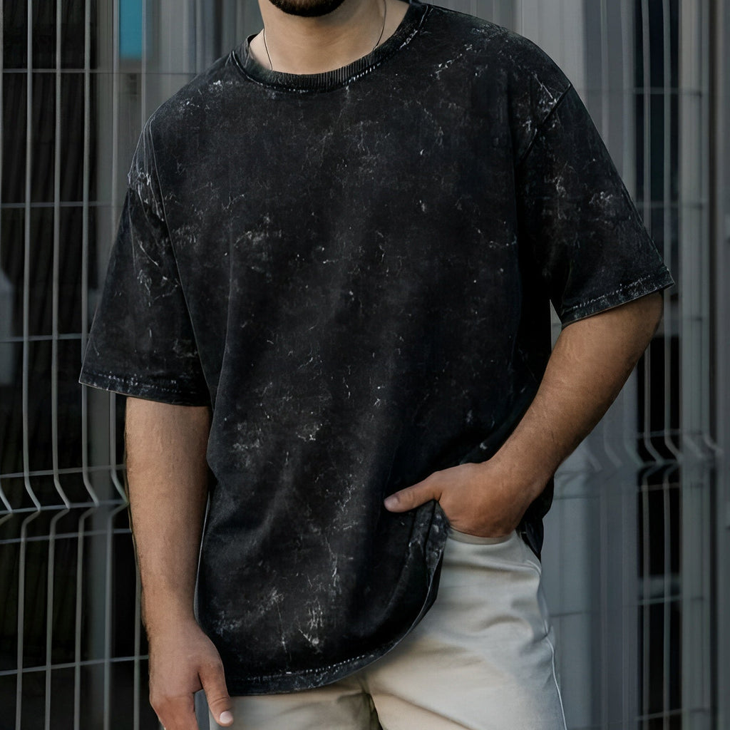 Unisex Acid Washed Oversized Tee