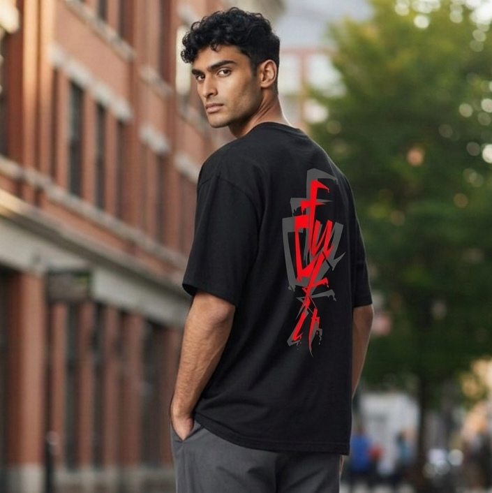 Oversized Black Premium Streetwear T-Shirt