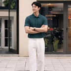 Men's Textured Polo