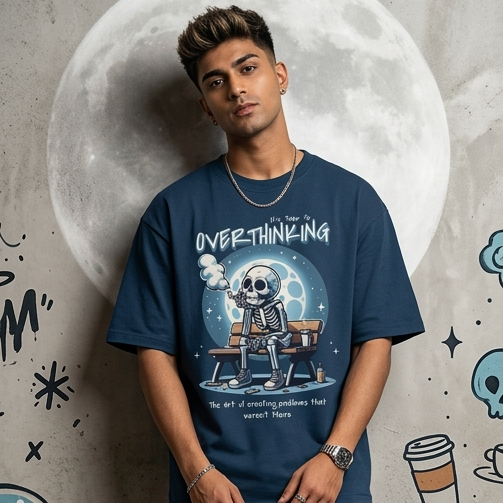 Overthinking| Oversized Premium T-shirt | Unisex
