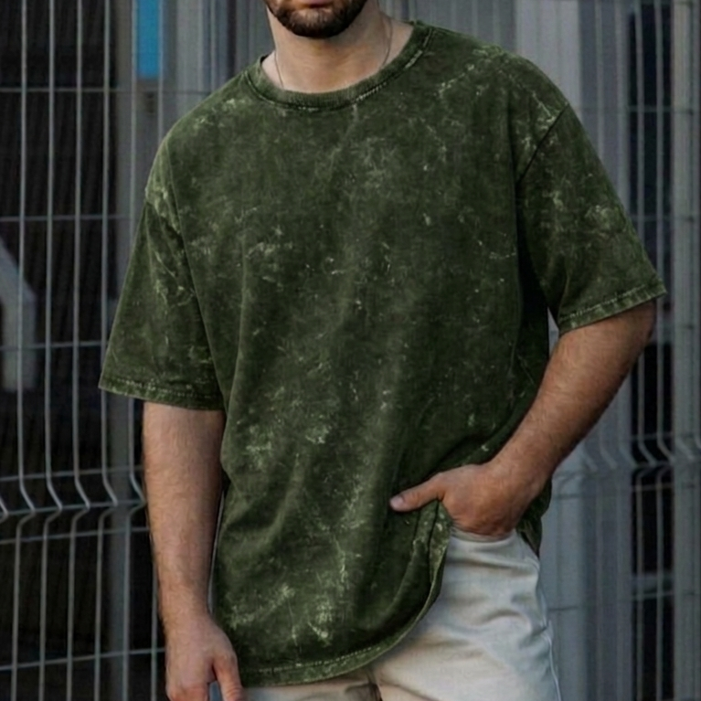 Unisex Acid Washed Oversized Tee