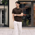 Men's Textured Polo