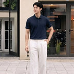 Men's Textured Polo